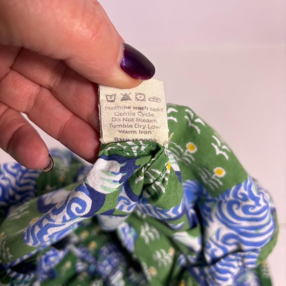 Print Fresh Green and Blue Tiger-Print Cotton Pajama Set - Picture 11 of 16